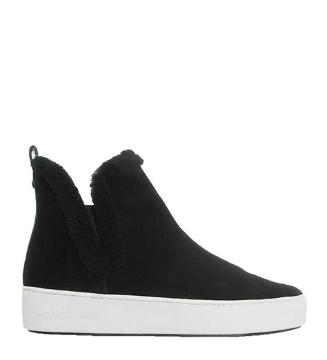 michael michael kors ashlyn suede and shearling high top sneaker|Michael Michael Kors Shea High Top Sneakers .